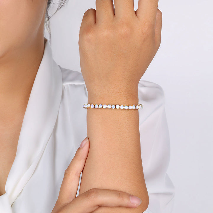 Blaues Opal-Tennisarmband