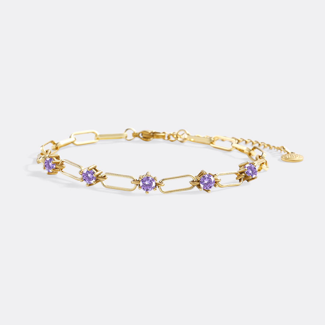 Armbånd med binders og edelstener