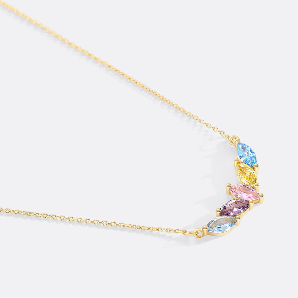 Elegant Family Birthstone Necklace