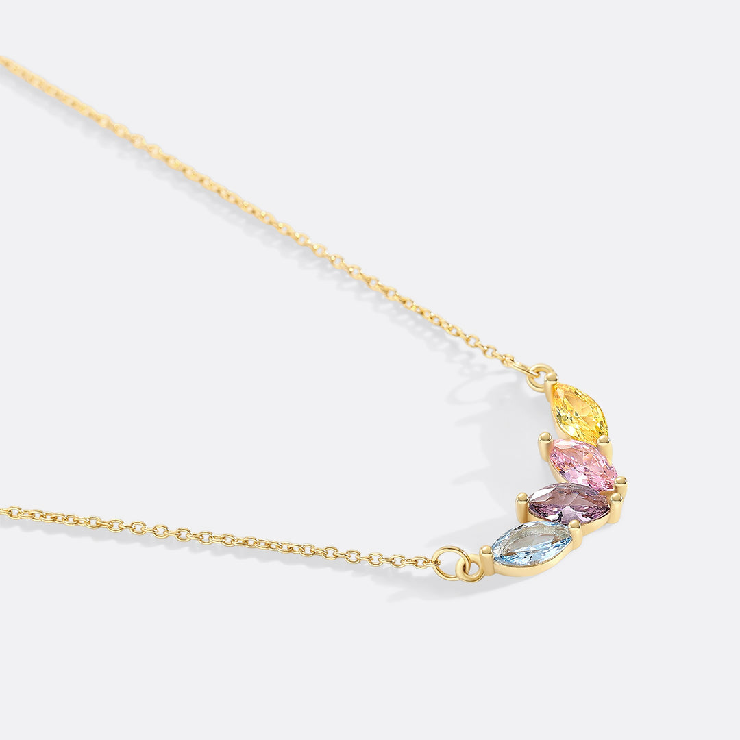 Elegant Family Birthstone Necklace
