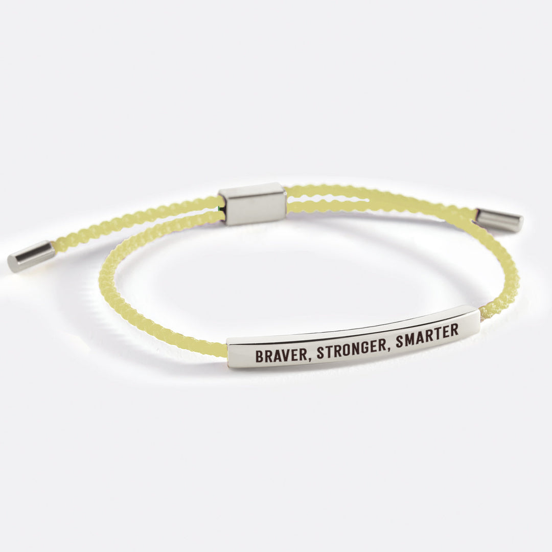Pulseira Inspire Mais Corajosa, Mais Forte, Mais Inteligente