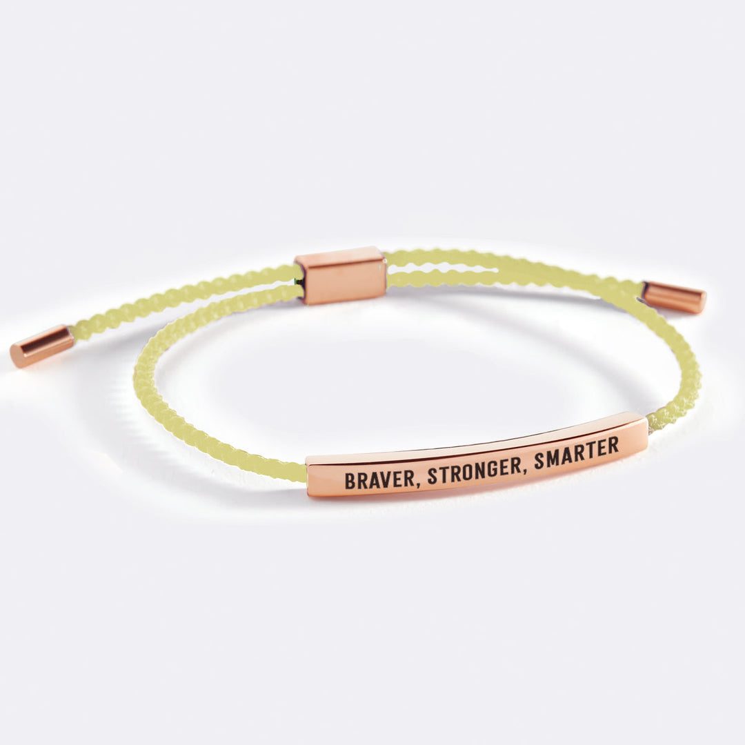 Pulseira Inspire Mais Corajosa, Mais Forte, Mais Inteligente