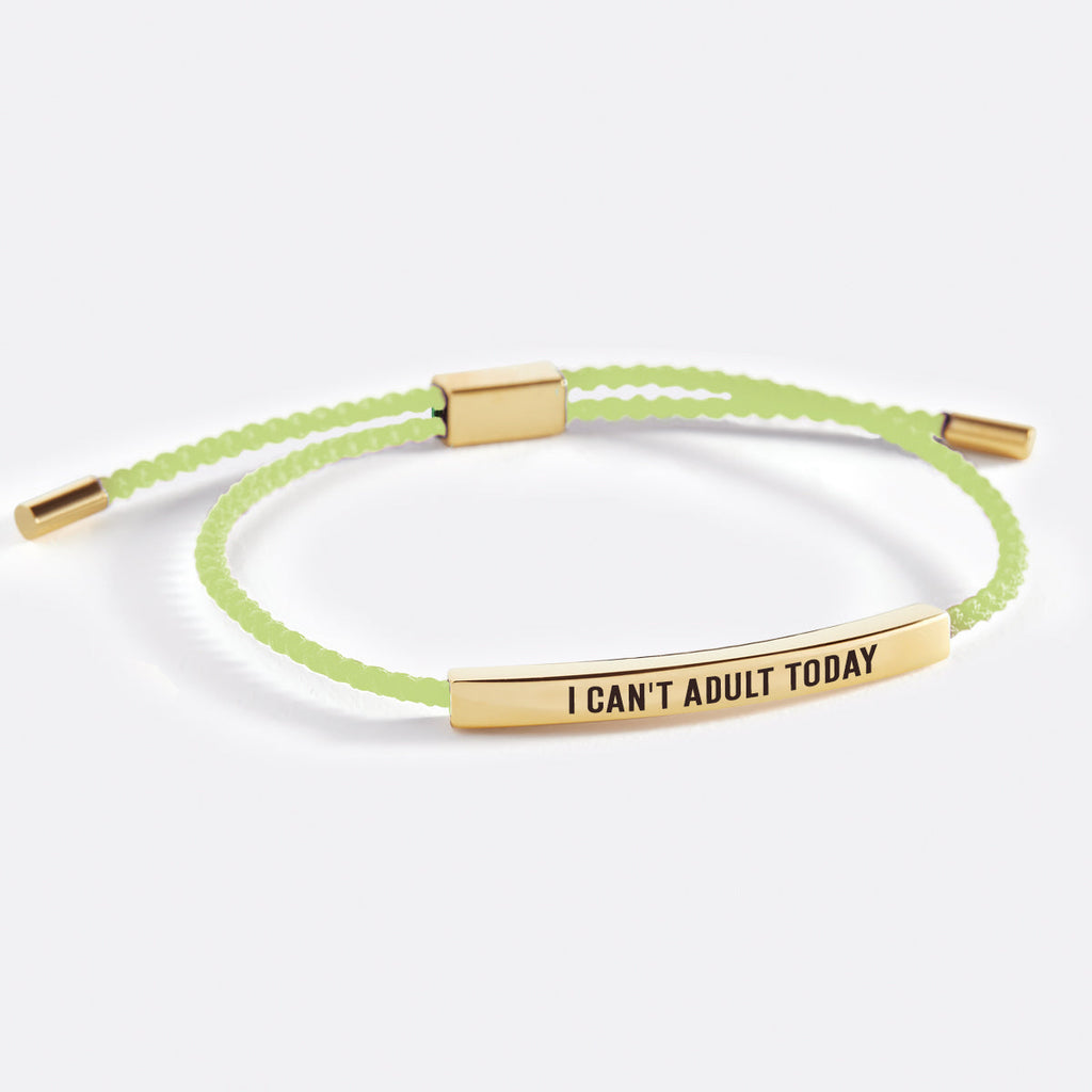 Bracciale I Can't Adult Today Inspire
