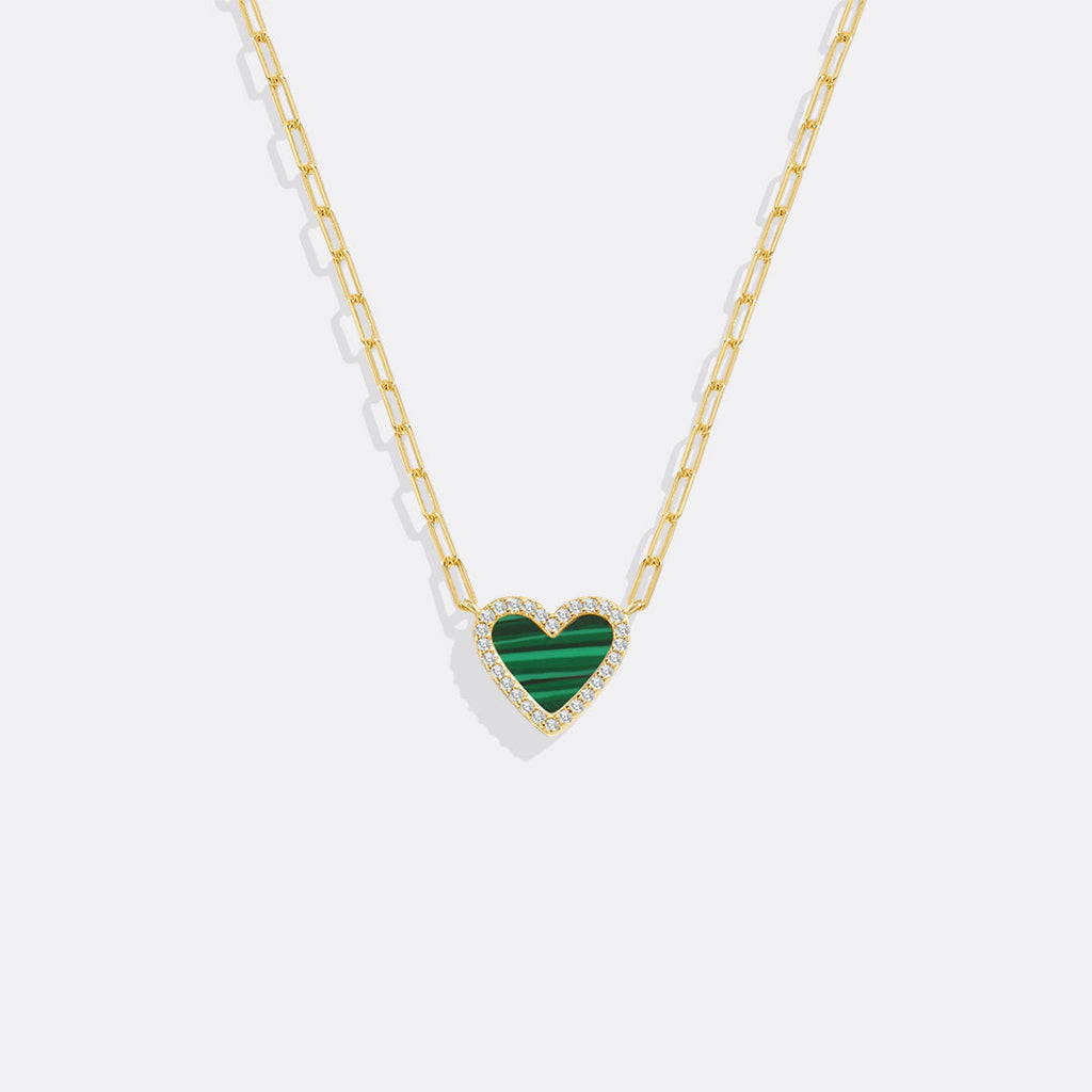 Collana delicata a catena a clip con cuore