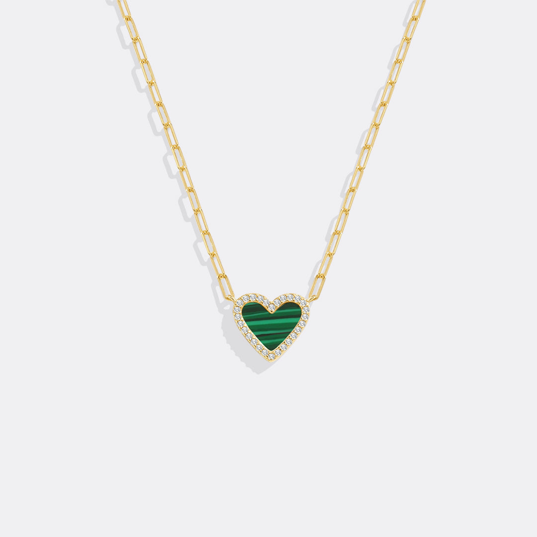 Collana delicata a catena a clip con cuore