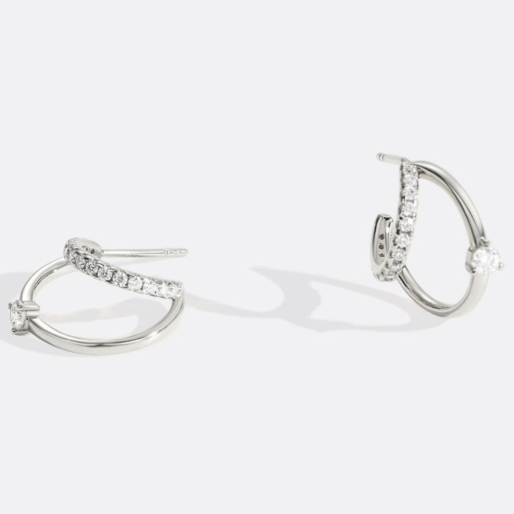 The Nova Double Hoop Earrings