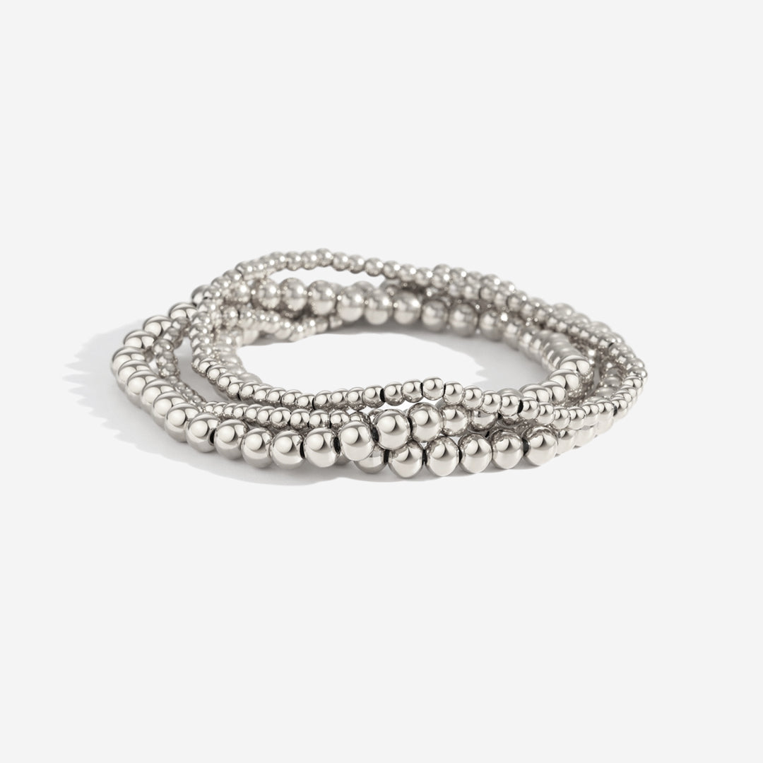 3mm & 5mm kralenarmband stapelset