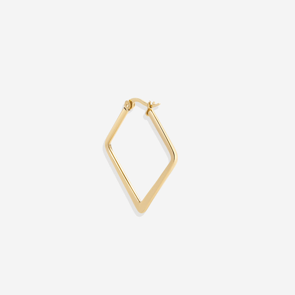 Boucles d'Oreilles Créoles Géométriques Girl Boss