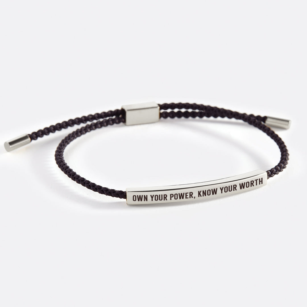 Pulsera Inspira "Posee Tu Poder, Conoce Tu Valor"