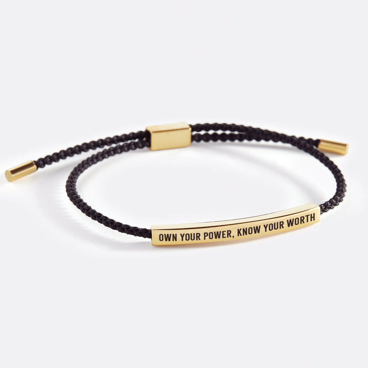 Pulsera Inspira "Posee Tu Poder, Conoce Tu Valor"