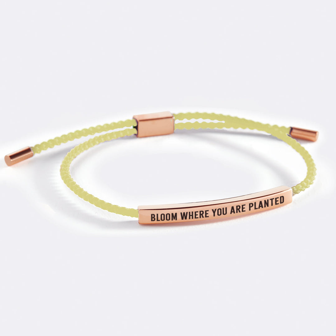 Blühe, wo du gepflanzt bist – Inspirierendes Armband