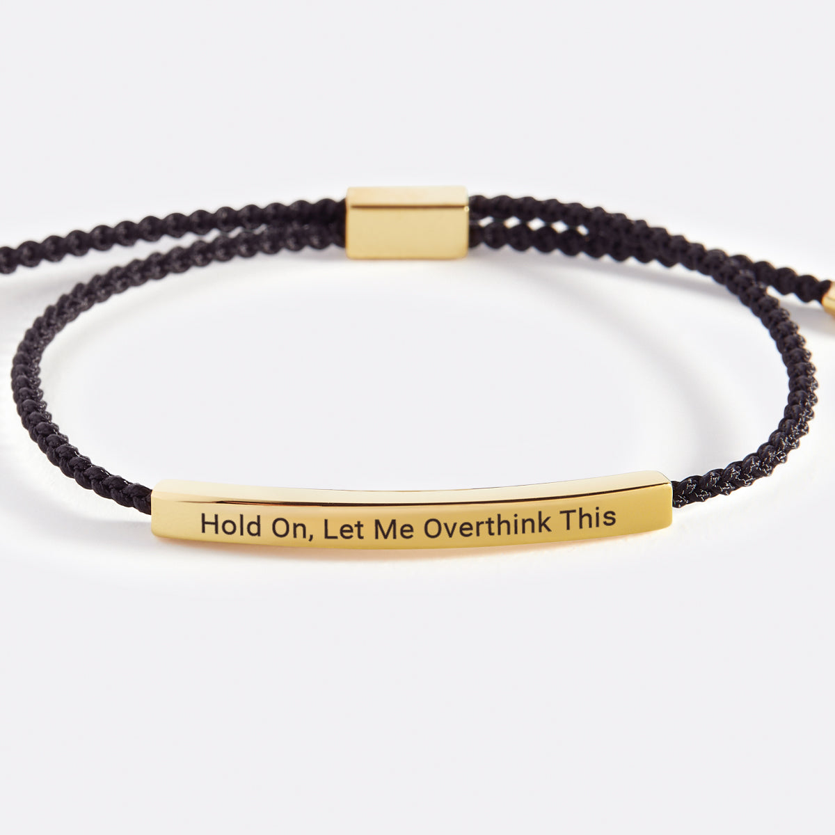„Warte, lass mich das überdenken“ Inspirational-Armband