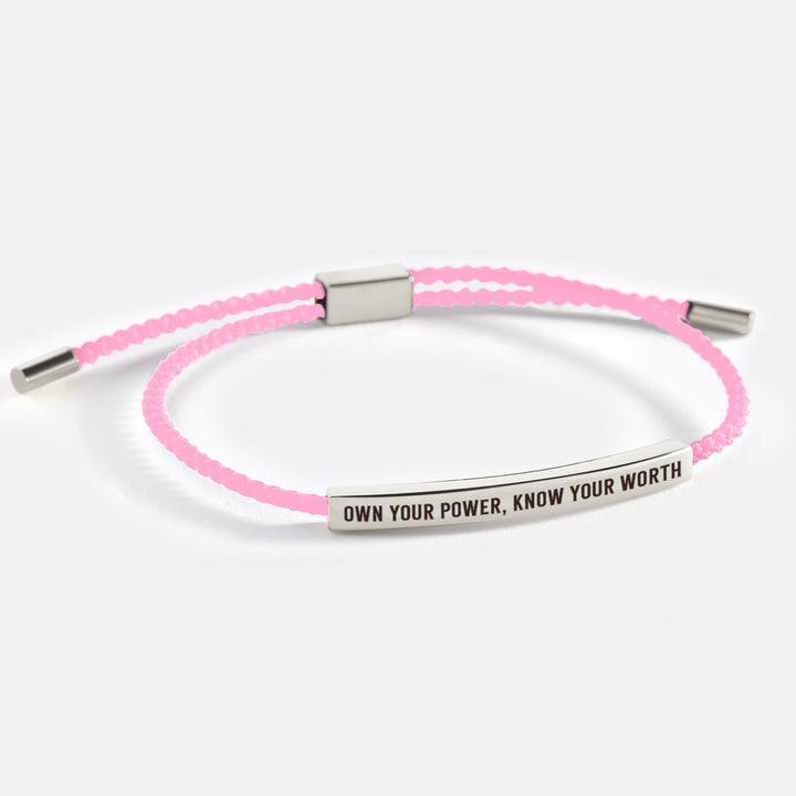 Pulsera Inspira "Posee Tu Poder, Conoce Tu Valor"