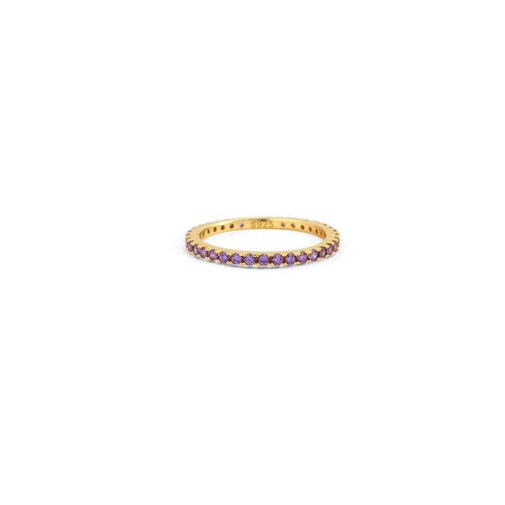 Febuary Birthstone Eternity Stacking Ring