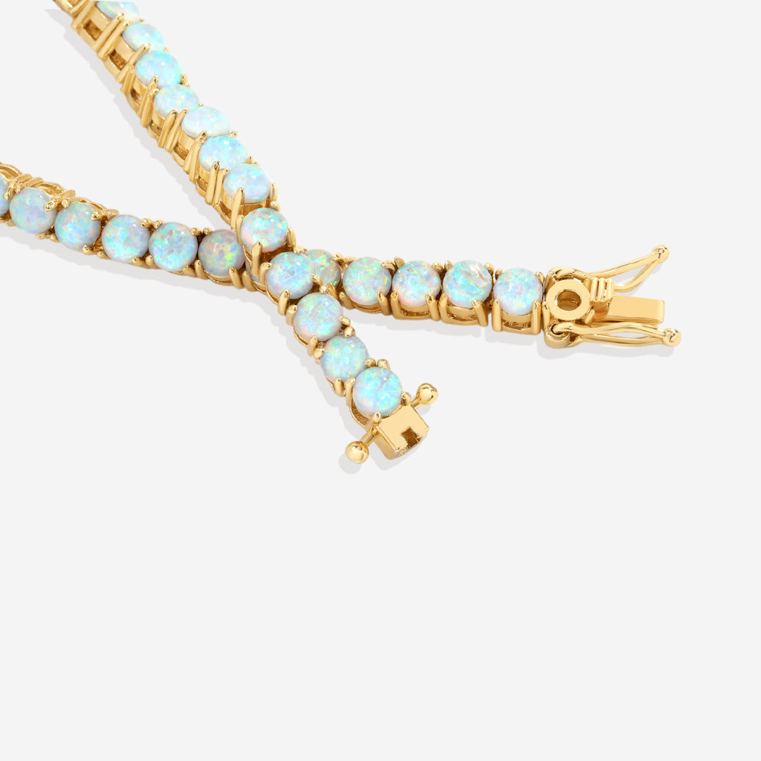 Blaues Opal-Tennisarmband