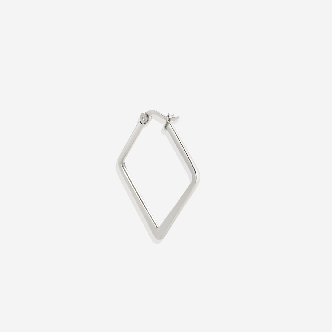 Boucles d'Oreilles Créoles Géométriques Girl Boss