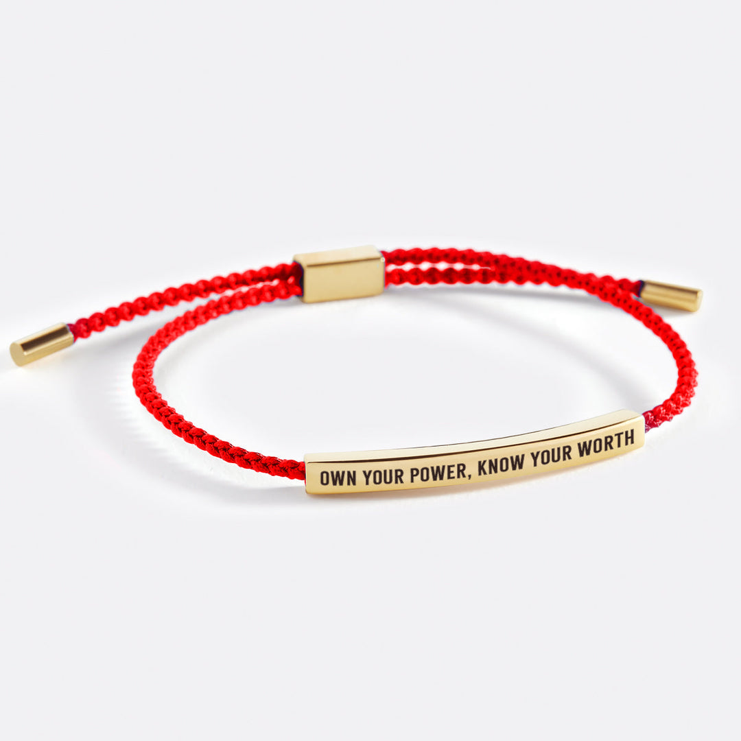 Pulsera Inspira "Posee Tu Poder, Conoce Tu Valor"