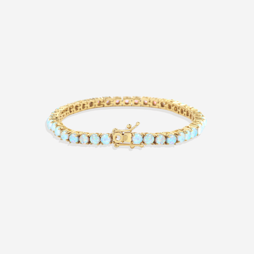 Blaues Opal-Tennisarmband