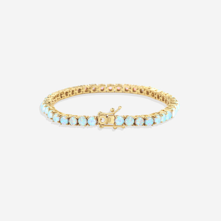 Blaues Opal-Tennisarmband