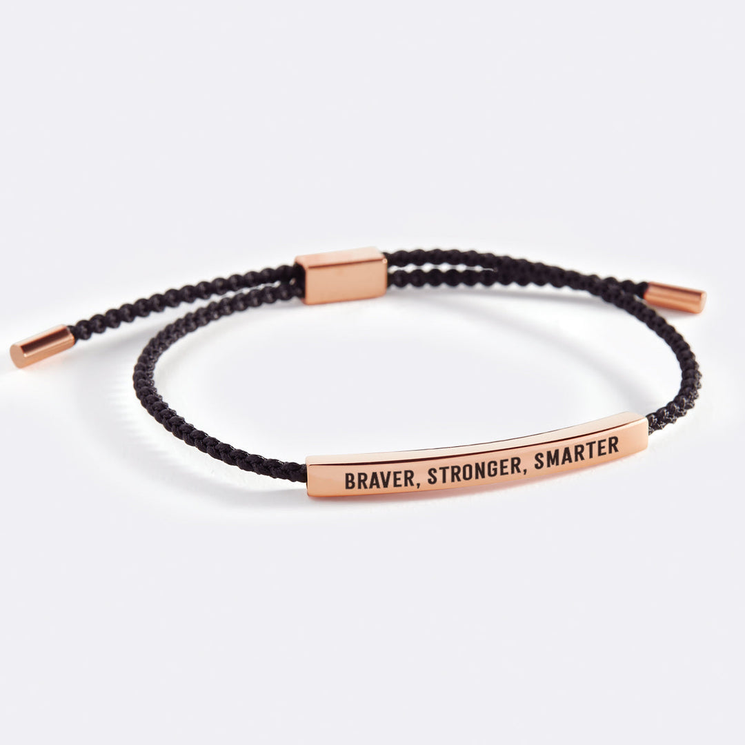 Pulseira Inspire Mais Corajosa, Mais Forte, Mais Inteligente
