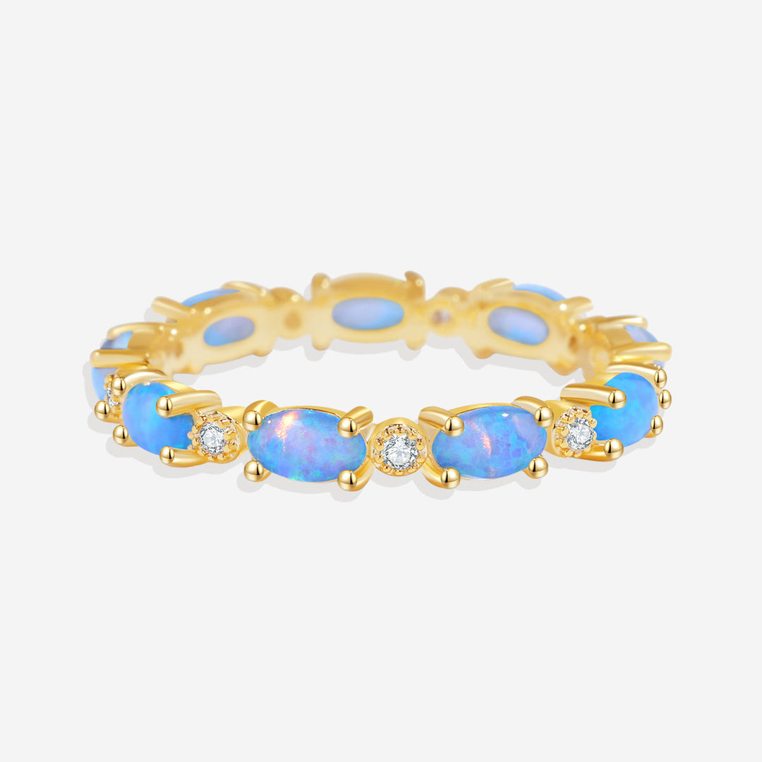 Eternity Fire Opal Ring