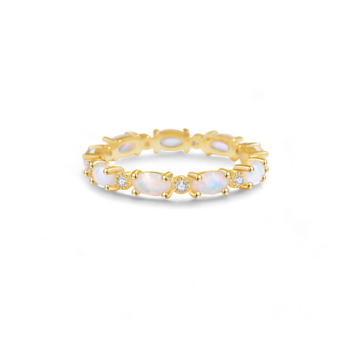 Eternity Fire Opal Ring