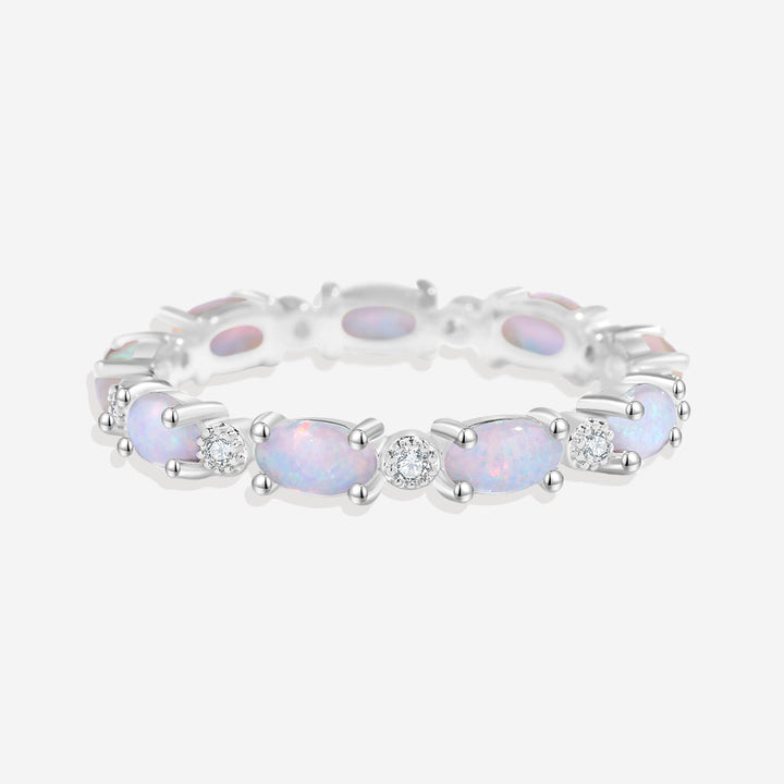 Eternity Fire Opal Ring