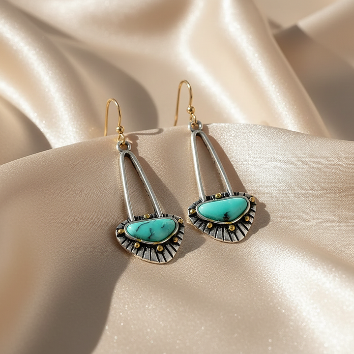 Pendientes Linnea Turquesa