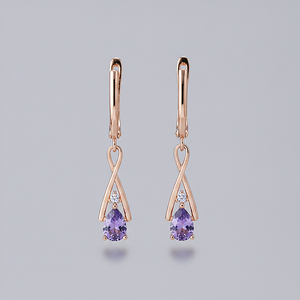 Boucles d’oreilles Cassia en zircone\Seeder