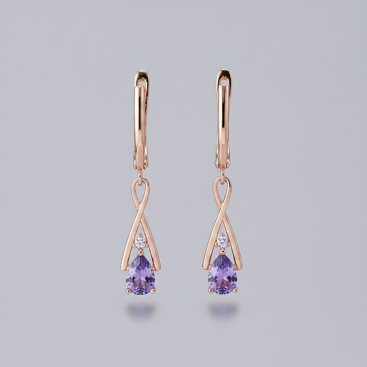 Boucles d’oreilles Cassia en zircone\Seeder