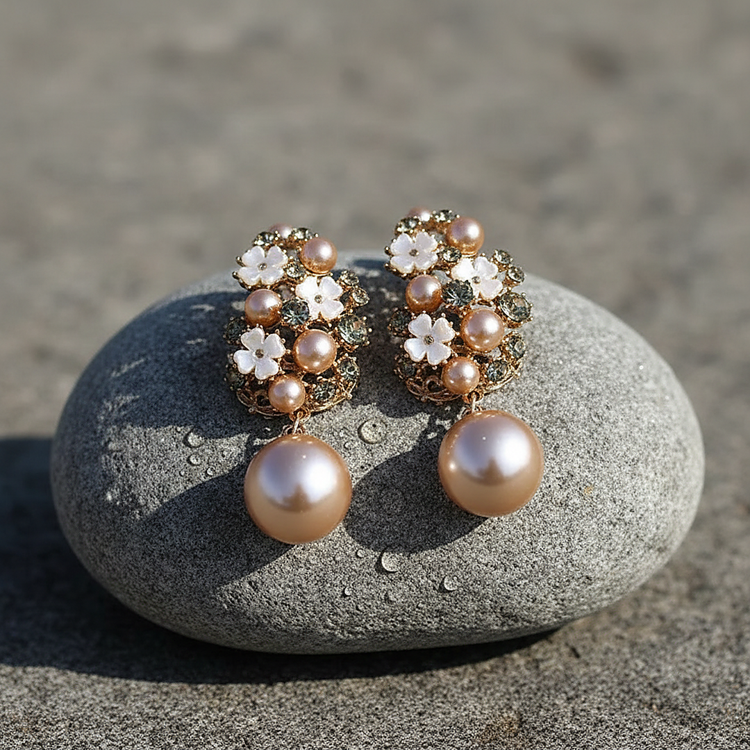 Boucles d’oreilles Sabine en perles