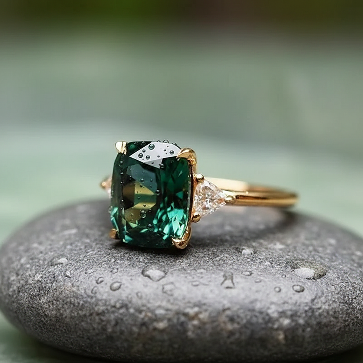 Bague Adeline en émeraude