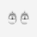 Tara Chunky Silver Hoops