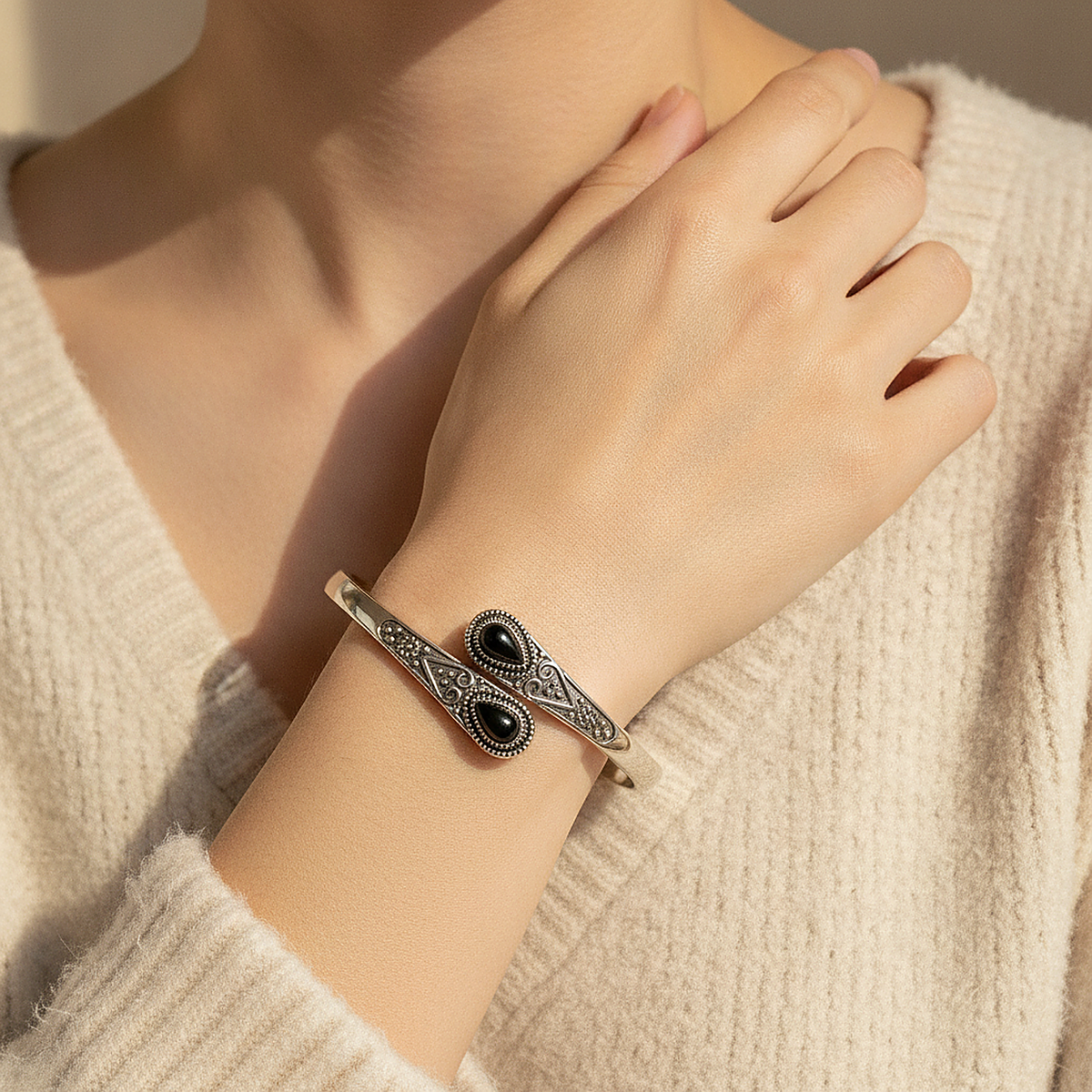 Camille Onyx-armband