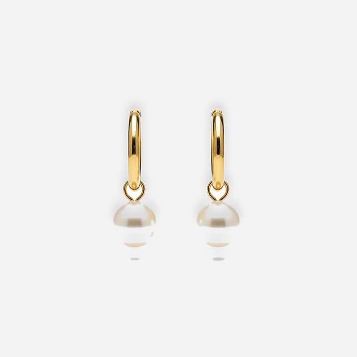 Bella Pearl Hoops