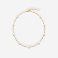 Nura Gold Pearl Necklace
