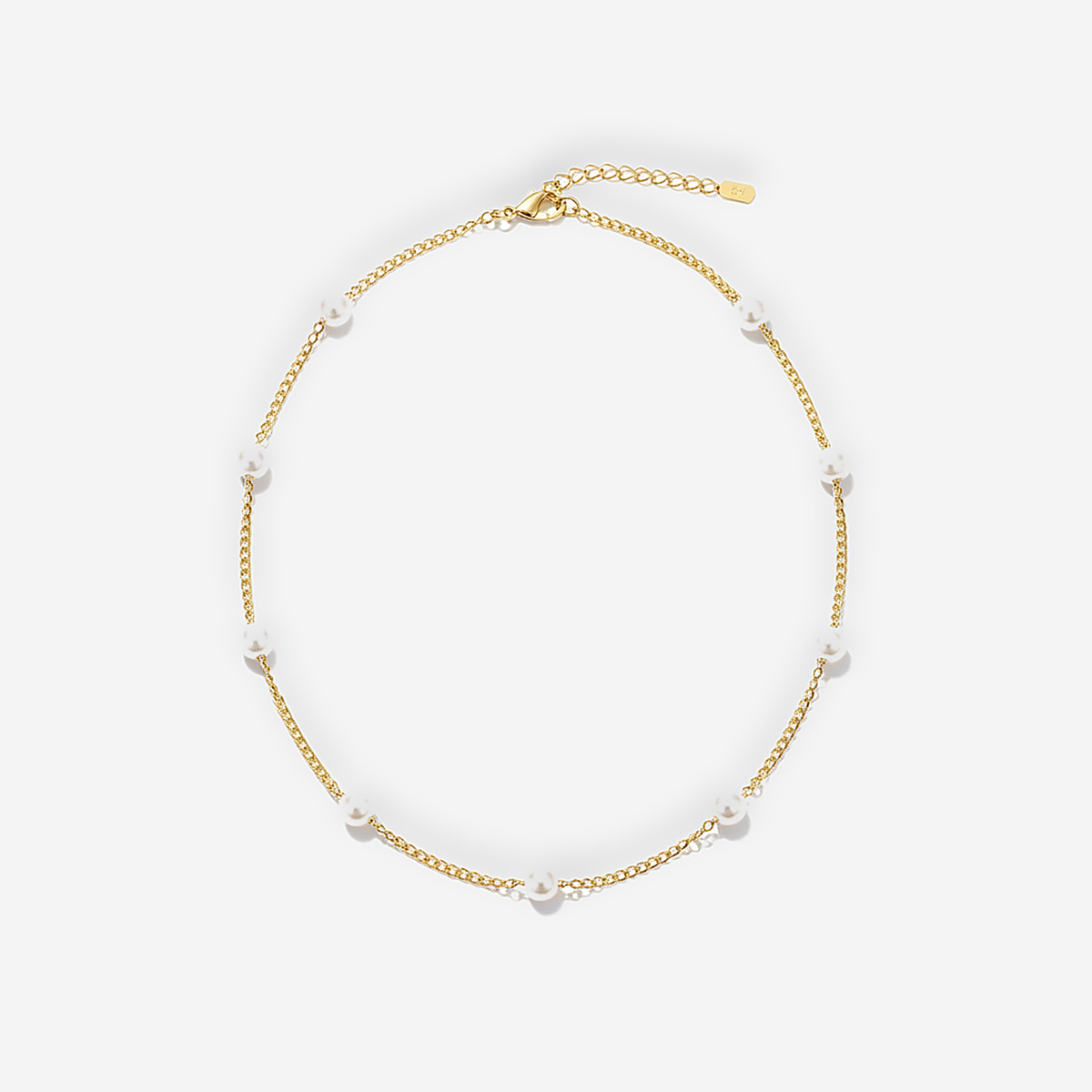 Nura Gold Pearl Necklace