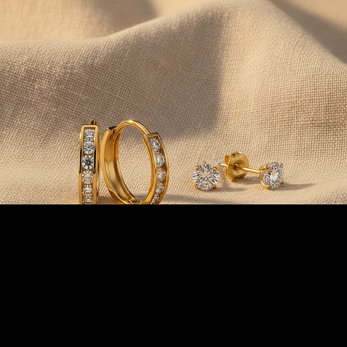 Boucles d’oreilles Thessaly dorées