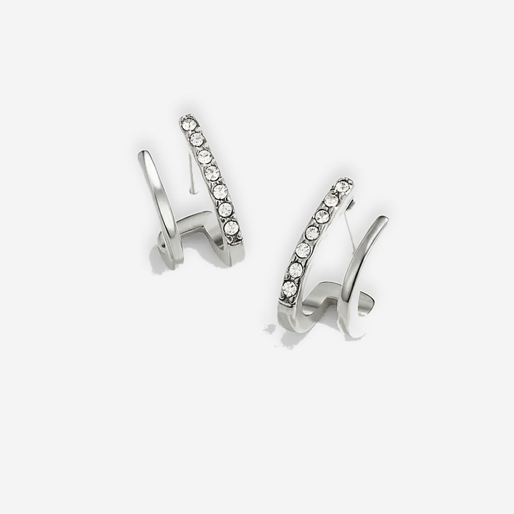 Cira Crystal Claw Earrings