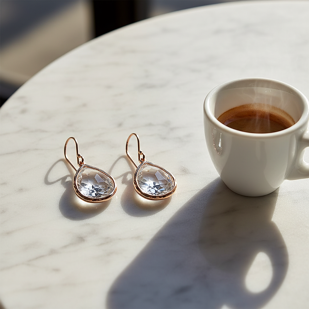 Elise Quartz Earrings