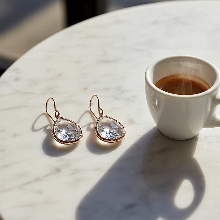 Elise Quartz Earrings