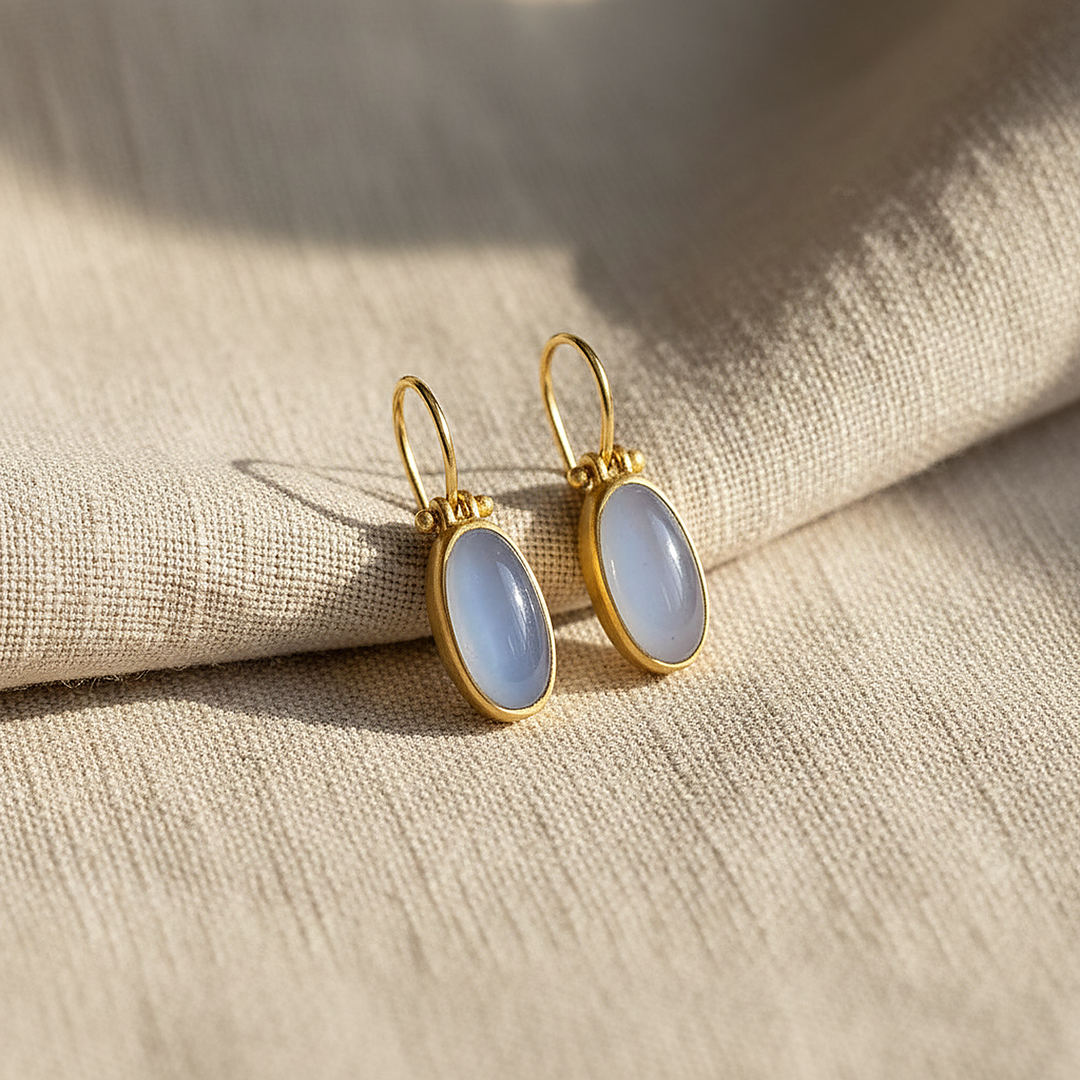 Pendientes Quilla de piedra lunar