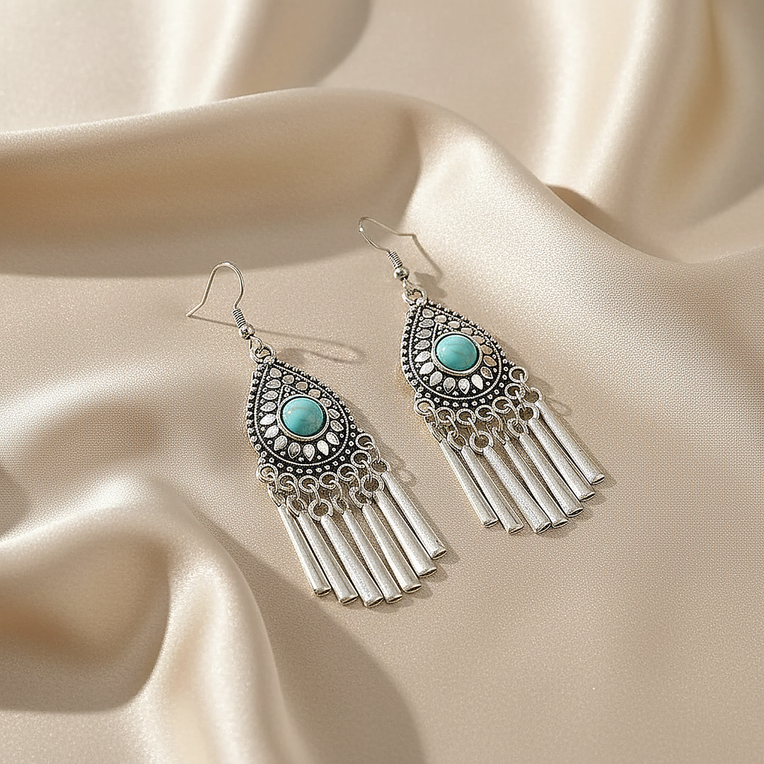 Boucles d’oreilles Sabine turquoise