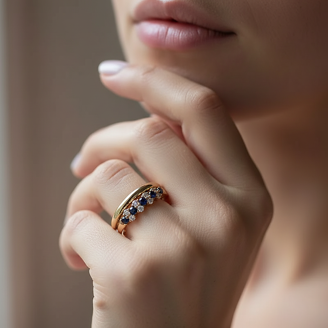Anillo Rhea de zirconia