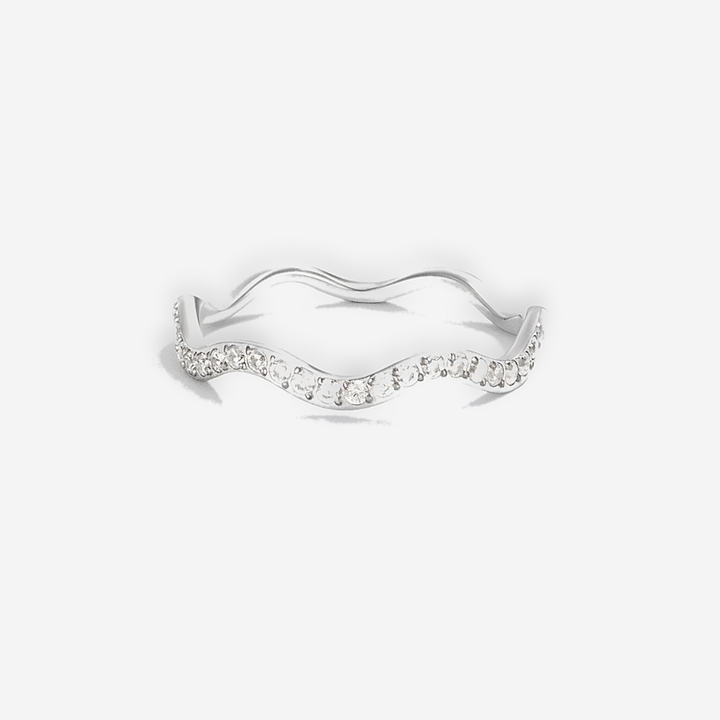 Zenya Crystal Wave Ring