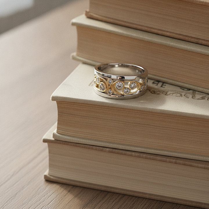 Giada-zirkonia ring