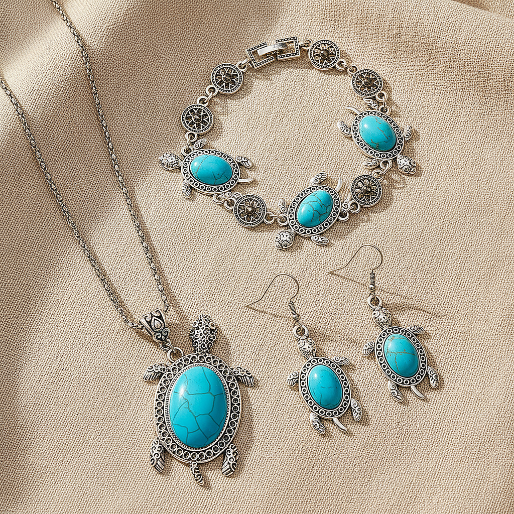 Parure de bijoux Cassia turquoise