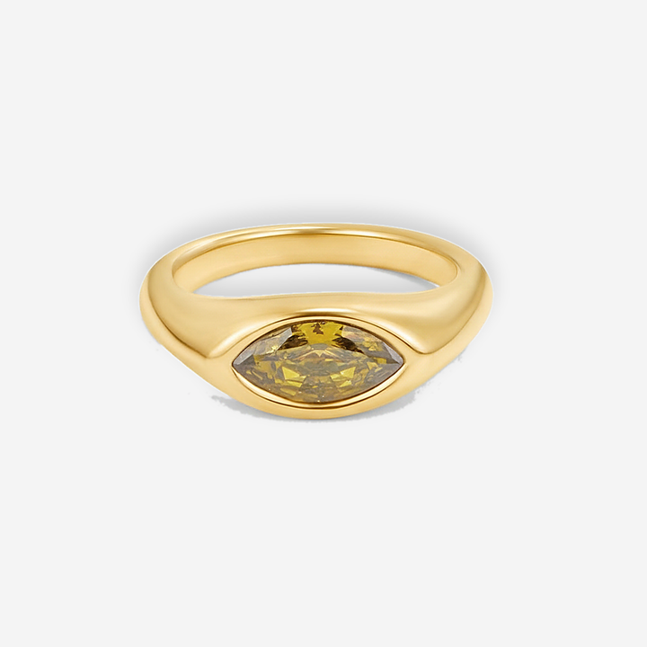 Aria Green Crystal Ring