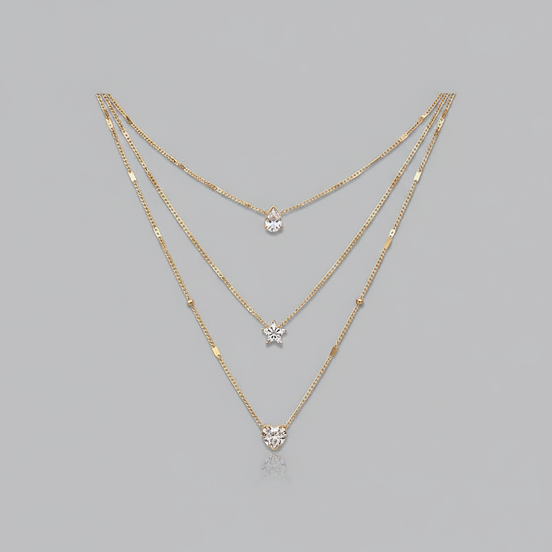 Solene-halsband i zirkonia