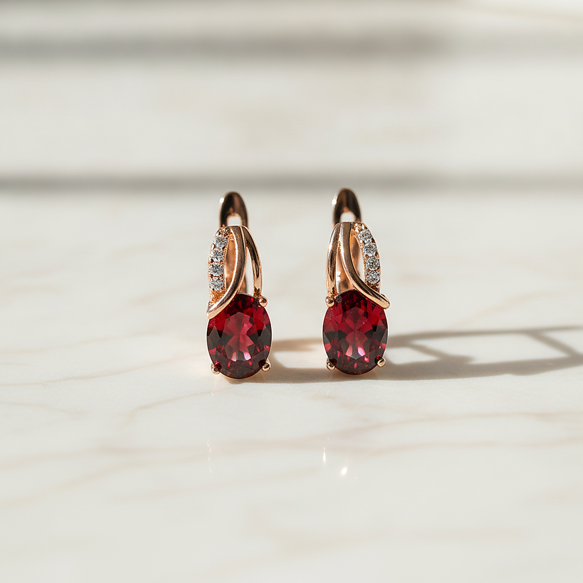 Minđuše Bijou Ruby